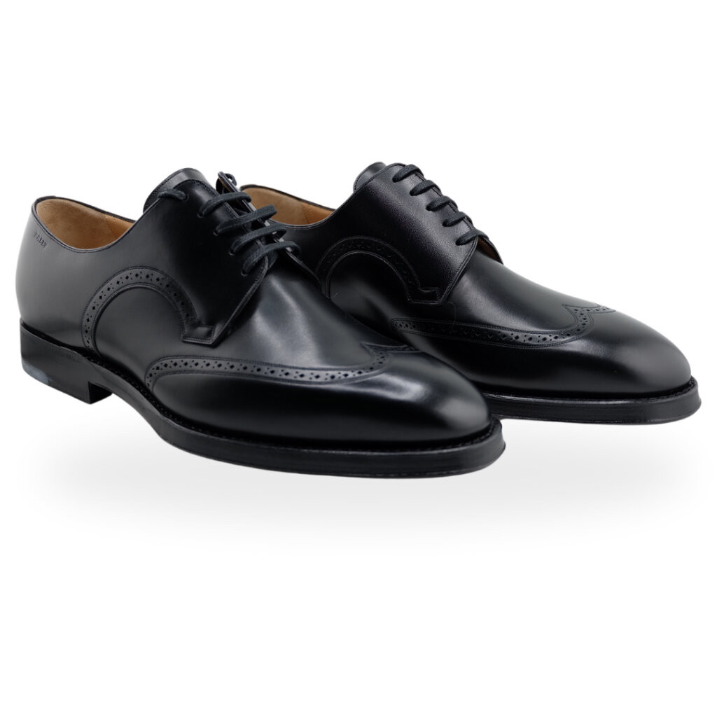 Bally รองเท้าผู้ชาย brouge lace up หนังสีดำ รุ่น 7612504067910