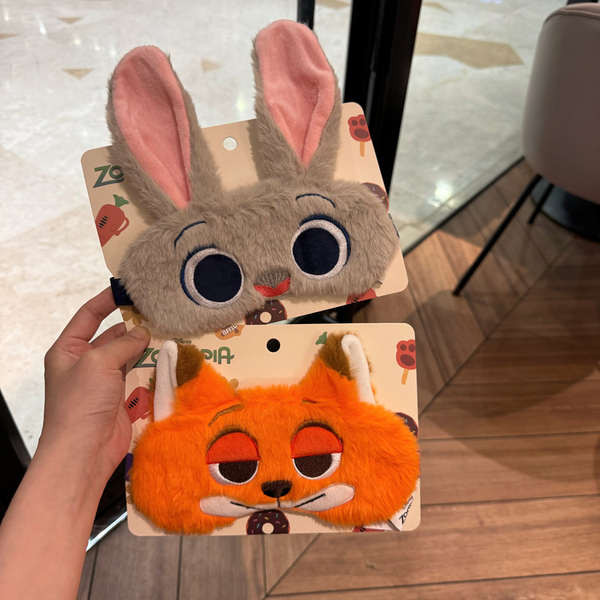 ผ้าปิดตานอน ผ้าปิดตา ดิสนีย์ของแท้ Zootopia Judinik Plush Eye Mask Blackout พักกลางวันนอนเด็กนักเรียนพิเศษ
