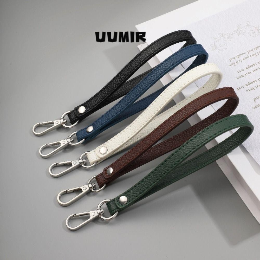 UUMIR สายคล้องข้อมือกระเป๋าเปลี่ยนสีทึบสายกระเป๋าจับแฟชั่นหนัง ปู่ นุ่มกระเป๋าจับกระเป๋าอุปกรณ์เสริม