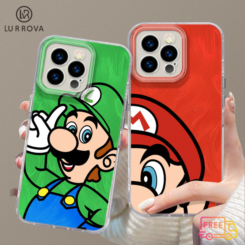 สำหรับ OPPO OPPO Reno12 F 5G Reno 12 5G Reno 12 Pro 5G Reno 11F 5G Reno 11 5G Reno 10 5G Reno 8T 5G Reno 8T 4G Reno 8Z 5G Reno 7Z 5G Reno5 Reno4 realme C67 C65 C63 C61 C53 C55 C51 C35 C21Y c15 การ์ตูนเคสซิลิโคนลายมาริโอ้
