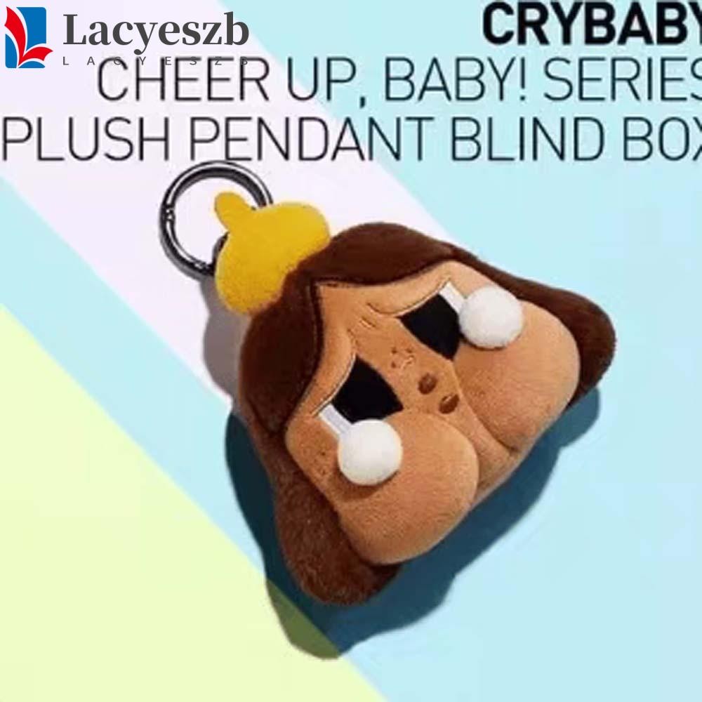 Lacyeszb Crybaby Key Ring, PP Cotton Creative Plush Crybaby พวงกุญแจ, 7 รูปแบบนุ่มปุยสบายตุ๊กตาการ์ตูนจี้หญิง