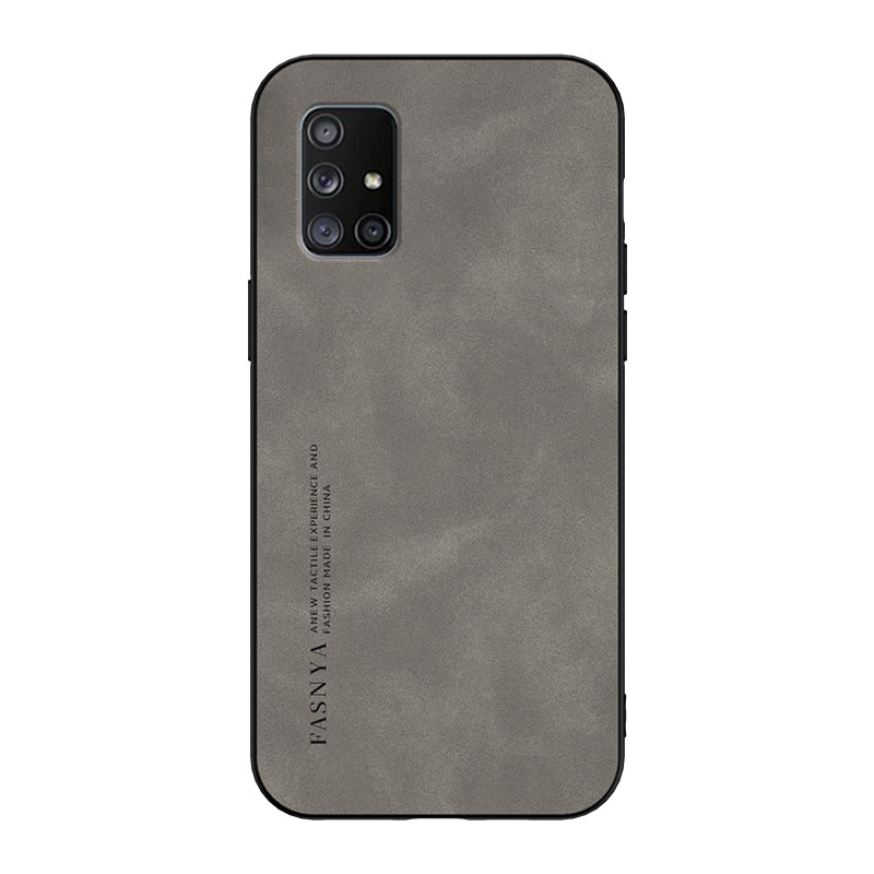 สําหรับเคสโทรศัพท์ Samsung Galaxy A71 4G,เคสป้องกันหนังกลับหนังแกะหรูหราพร้อมขอบแข็งและนุ่ม