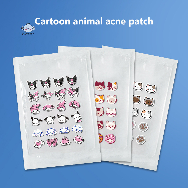 {maybest} 20/24 ชิ้นสิว Pimple Patch สติกเกอร์สิว Remover เครื่องมือ Blemish Spot Facial Mask Skin Care Sanrio การ์ตูนซ่อนสิว {TH}