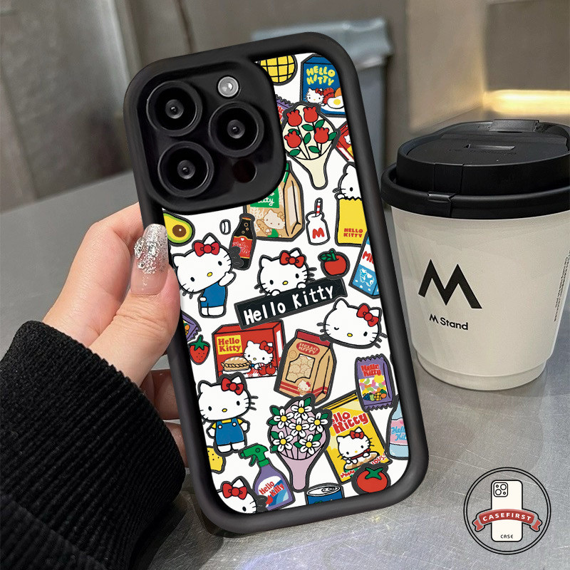 การ์ตูนแมวคิตตี้น่ารักเคส Tpu อ่อนสำหรับ Vivo Y36 Y15 Y21 Y27 Y78 Y12i Y17s Y33s Y22 Y12s Y02 Y20 Y15s Y17 Y100i