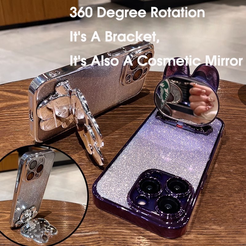 เคสโทรศัพท์ Samsung NOTE 9 NOTE 8 สายคล้องคอ เคสโทรศัพท์หรูหรา ความงาม กระจกการ์ตูนวงเล็บป้องกันเคสกันกระแทก เคส Samsung NOTE 9 NOTE 8 - รูปที่ 5