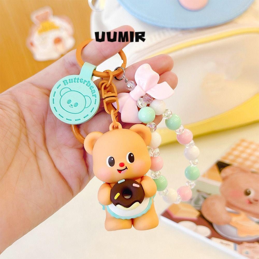 UUMIR จี้ตุ๊กตา, ของเล่น พวงกุญแจหมีเนยพีวีซี, เสน่ห์ถุงของขวัญ