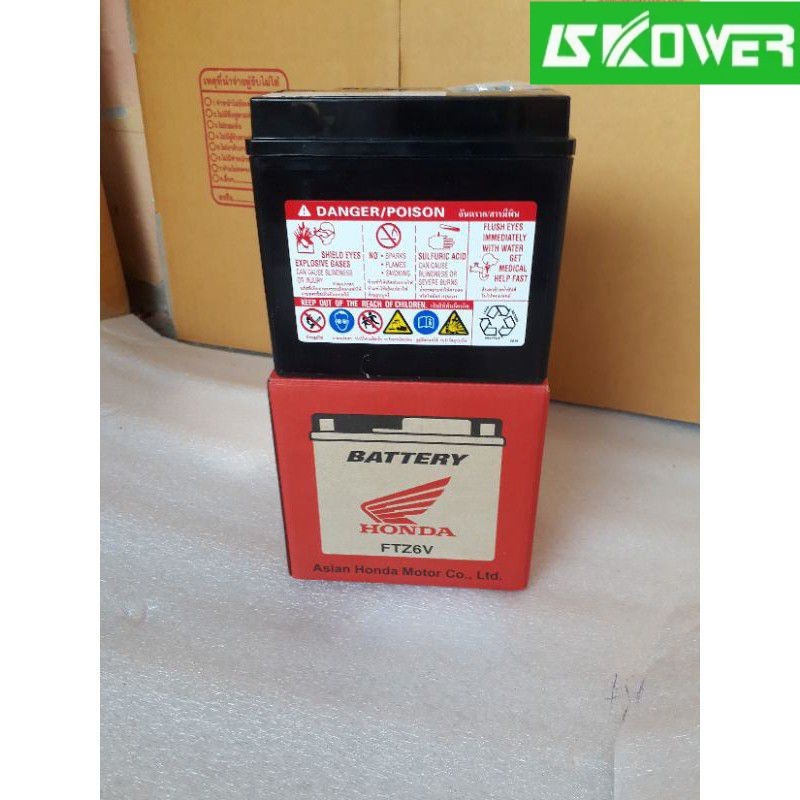 ✿แบตเตอรี่แท้ 6แอมป์ HONDA รุ่นFTZ6V,CBR150R,CLICK125,PCX150.SCOOPY-i(LED),อะไหล่เเท้เบิก%