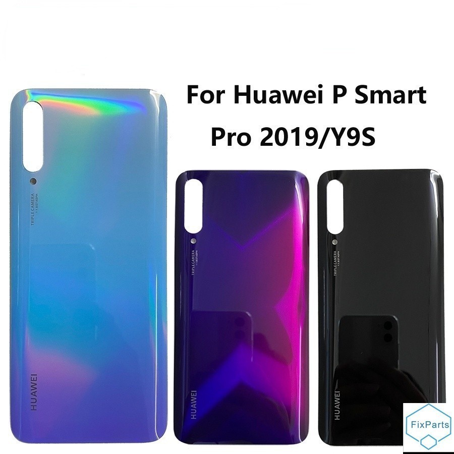 สําหรับ Huawei Y9S/P สมาร์ท Pro 2019 ฝาหลังแบตเตอรี่ด้านหลังประตูกรณีแก้วเปลี่ยนชิ้นส่วน