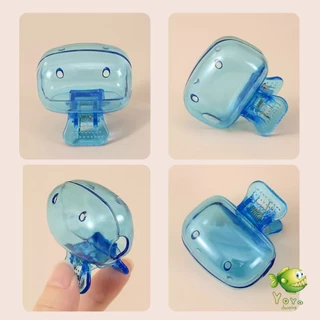 YOYO กล่องเก็บหัวแปรงสีฟัน พกพาและกะทัดรัด ใส กันฝุ่น กล่องเก็บหัวแปรงสีฟันกันน้ํา Toothbrush Head Clip