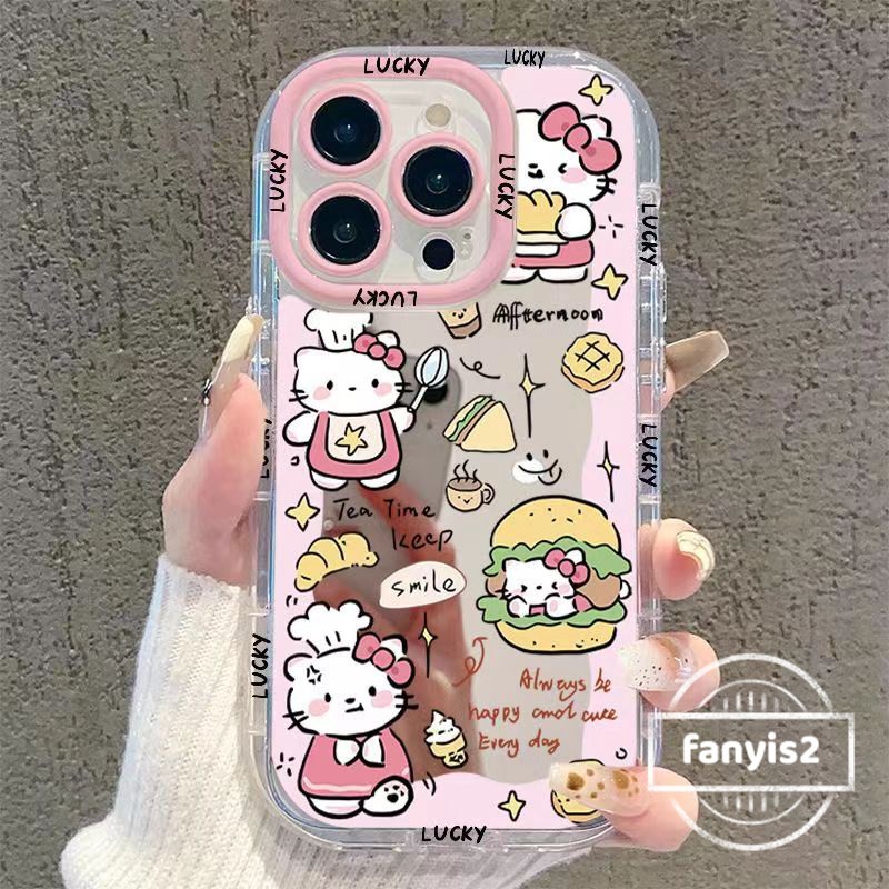 สําหรับoppo A60 A79 A18 A38 A58 A78 A17k A57 A77s A76 A16s A15s A16k A5s A3s A5 A9 A94 A54 A95 A93 A53 2020 คลุมทั้งหมดกรณีการ์ตูนKittyกรณี