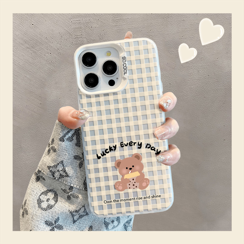 ตารางหมีปลอกสำหรับ Xiaomi 13ครั้ง12ครั้ง10วินาที11 12 13 14 Pro กรณี R edmi หมายเหตุ13 12 11 10ครั้งบวก R edmi 9 K40 K50 K60 M2 K30 X5 M4กันกระแทก poco Lite อัลตร้า