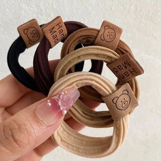 1 บาท ยางรัดผมน่ารัก ยางมัดผมหางม้า แบบหนัง ยืดหยุ่นสูง น่ารัก สําหรับนักเรียนหญิง