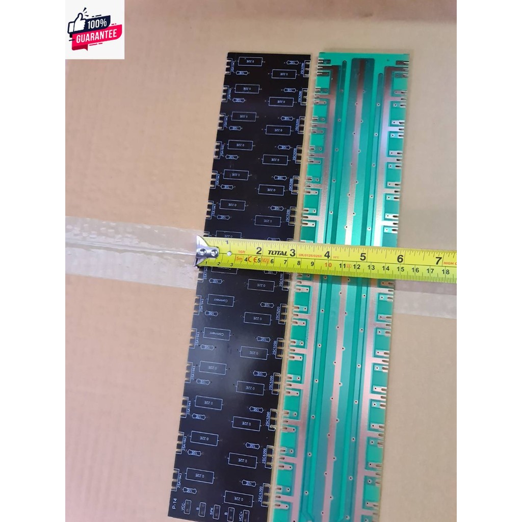 วงจรขนาน ทรานซิสเตอ์ C5200 , A1943 รุ่น 14 คู่ ก7ย36.5ส0.1 นน0.062