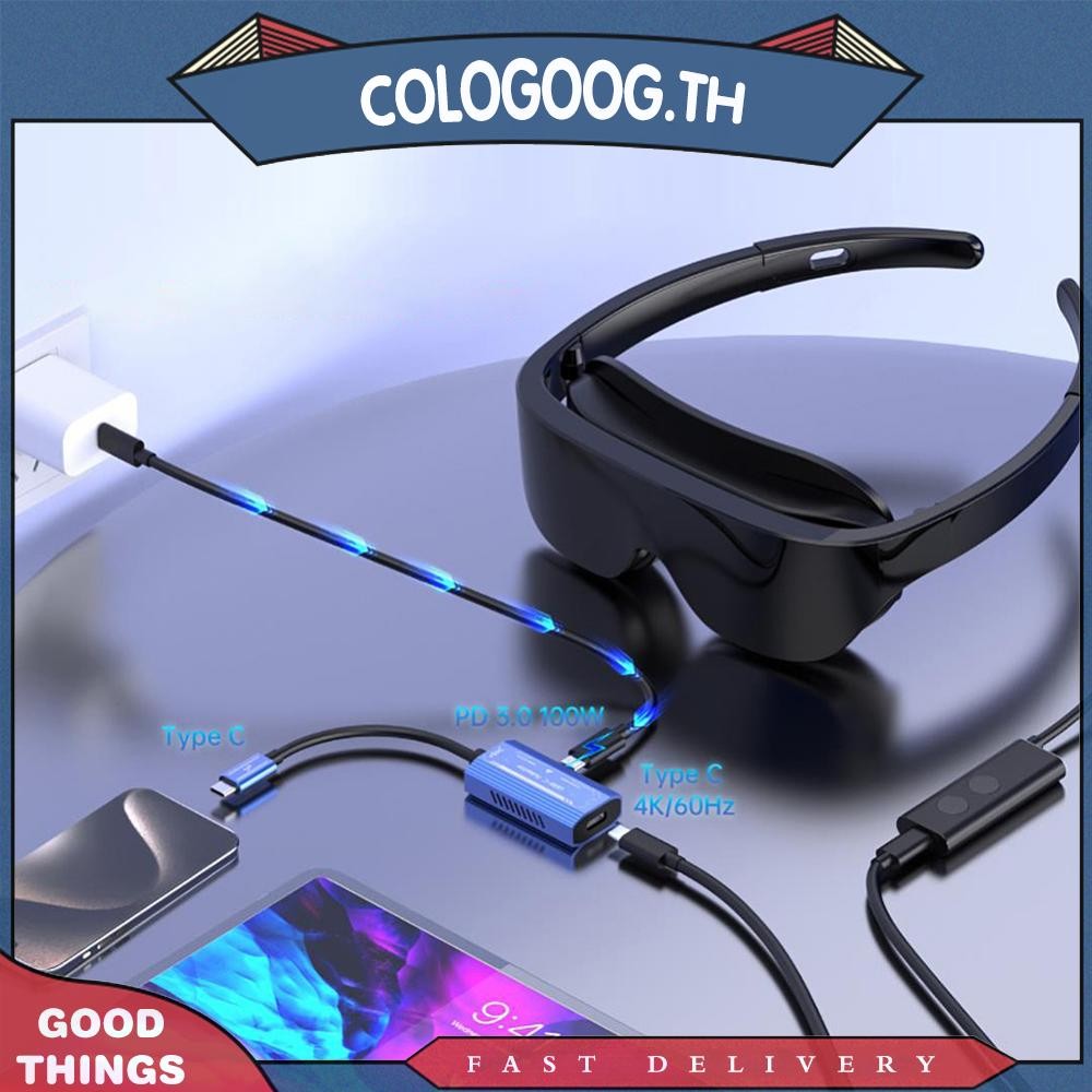 [colog.th] อะแดปเตอร์ที่รองรับ USB-C เป็น HDMI 4K@60Hz สําหรับ XREAL/Rokid Air Switch/Steam Deck