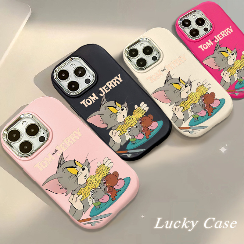 Tom Jerry รูปแบบการ์ตูนเคสโทรศัพท์สําหรับ IPhone 11 12 13 14 15 Pro MAX 7 8 Plus X XR XS MAX SE 2020 การออกแบบแฟชั่น