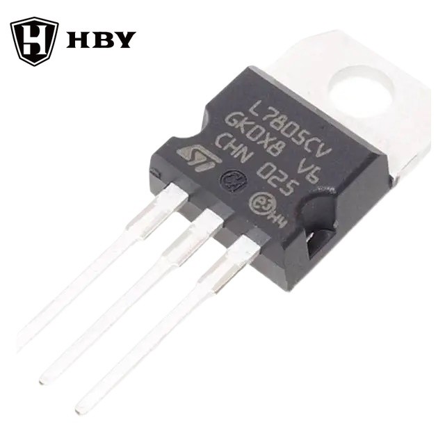 7805 L7805CV 7812 L7812 LM317 LM317T TO-220 ตัวควบคุมแรงดันไฟฟ้าสามทาง