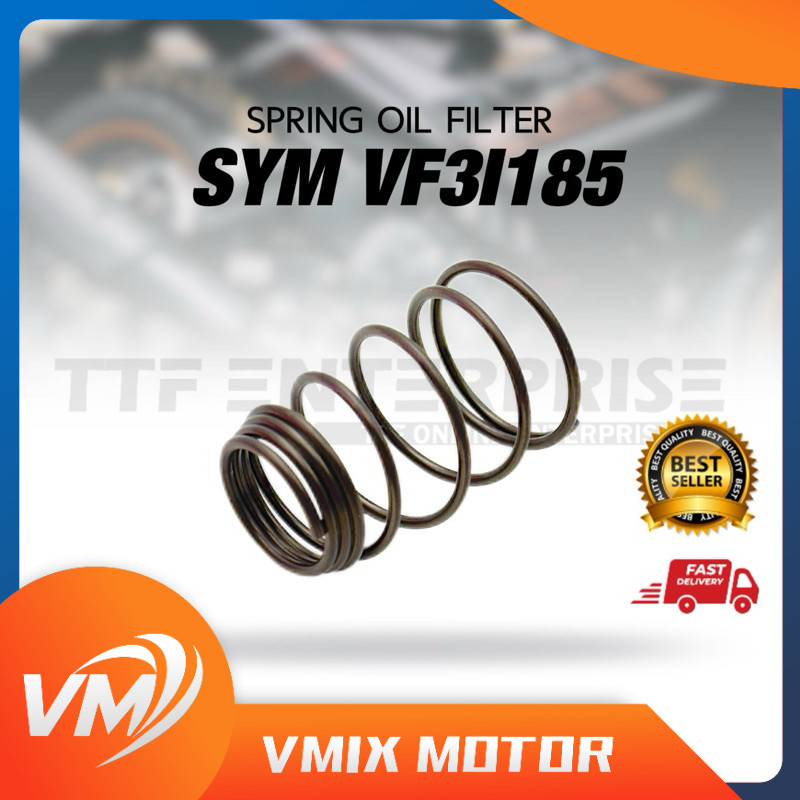 SYM VF3I185 SPRING กรองน้ํามันปลั๊กน้ํามันชุด SPRING ชุดกรอง O RING กรองน้ํามันกรอง NET VF3I 185