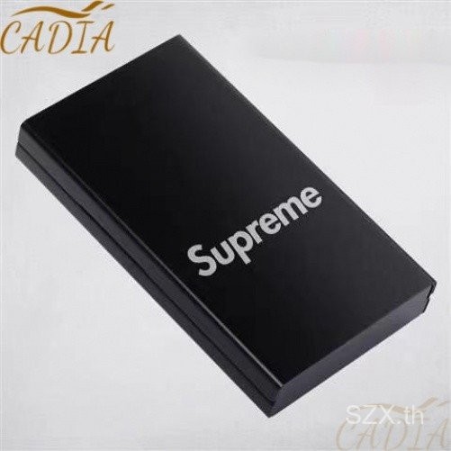 L1ow Supreme กล่องเก็บโลหะแฟชั่นกล่องบุหรี่อลูมิเนียมอัลลอยด์คอนสแตนติน20แพ็คผู้หญิงบางเฉียบกล่องบุหรี่ฝาปิดอัตโนมัติกล่องยาแบบพกพาสะดวก