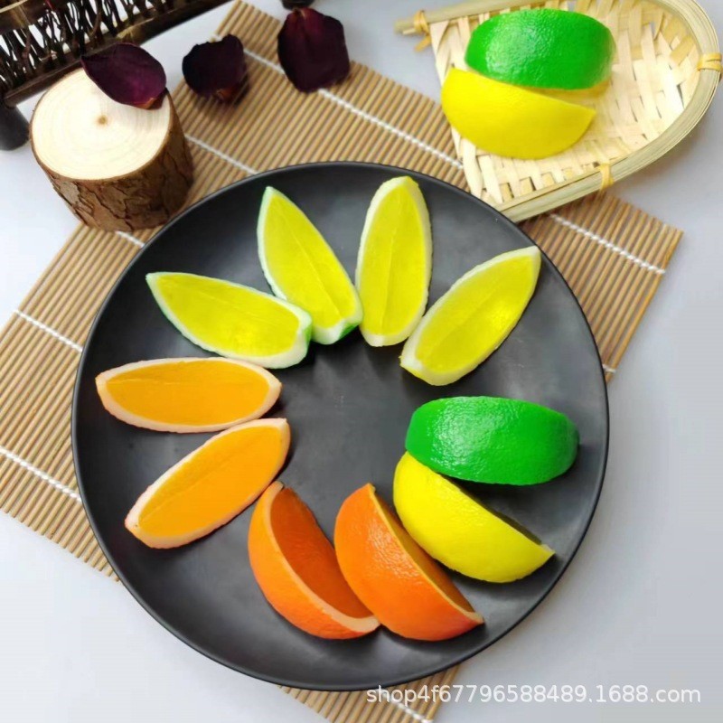 เลม่อนปลอม มะนาวปลอม ผลไม้ปลอม ตกแต่ง DIY เหมือนจริง ตกแต่งร้านค้า แต่งบ้าน พร๊อพถ่ายรูปสินค้า ตู้อาหารโชว์