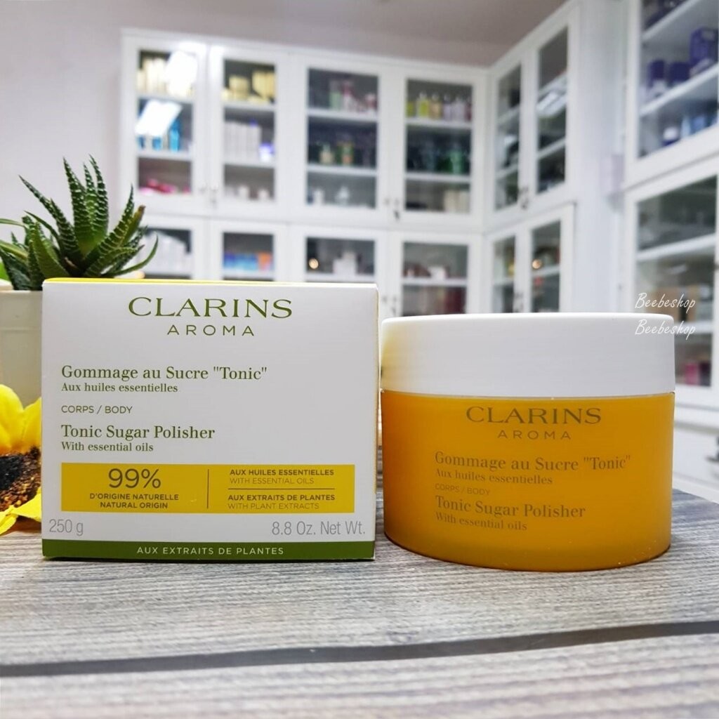 Clarins Tonic Sugar Polisher 250g เกลือสครับผิว