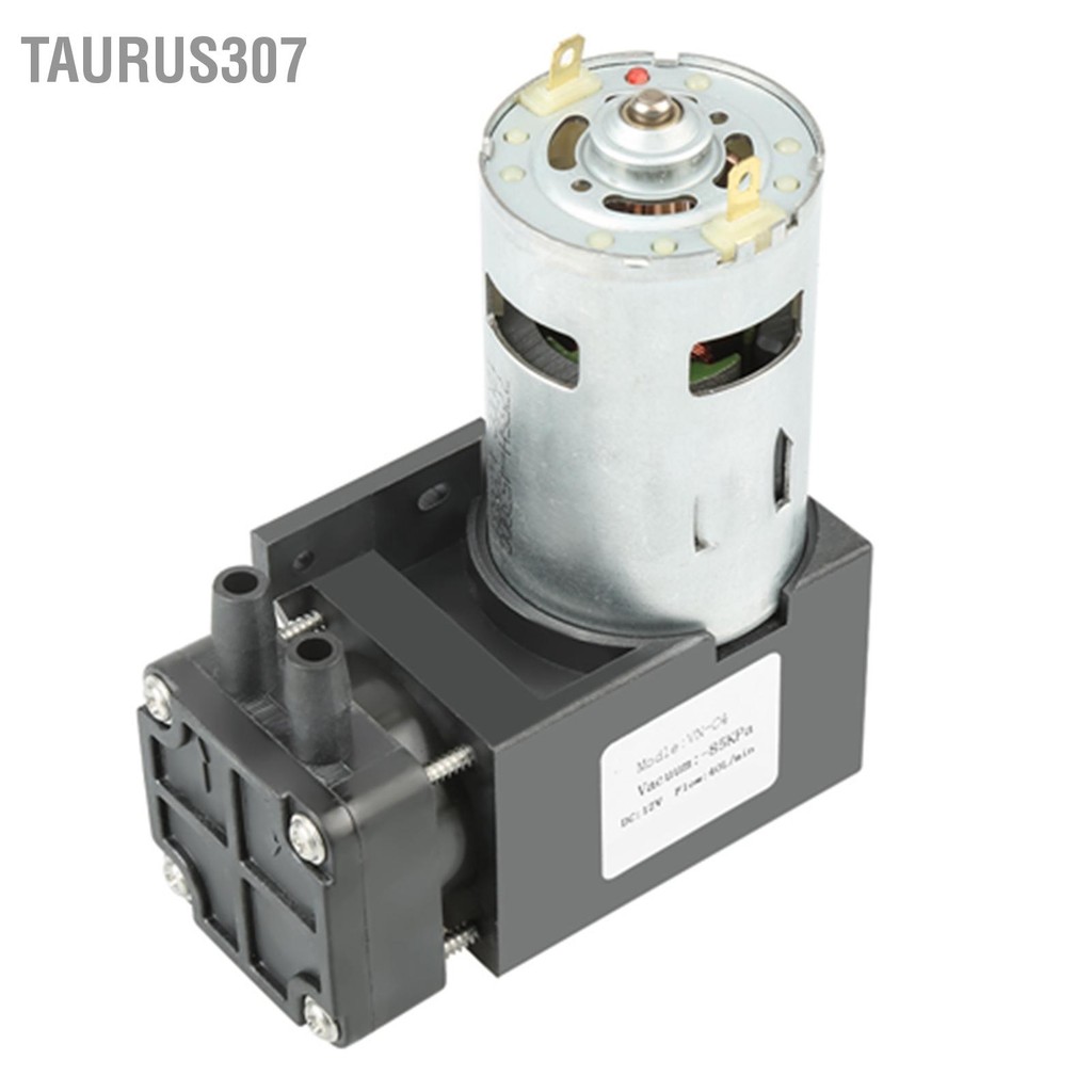Taurus307 1 ชิ้น DC12V 42 วัตต์มินิขนาดเล็ก Oilless ปั๊มสุญญากาศ ‑85KPa ไหล 40 ลิตร/นาที