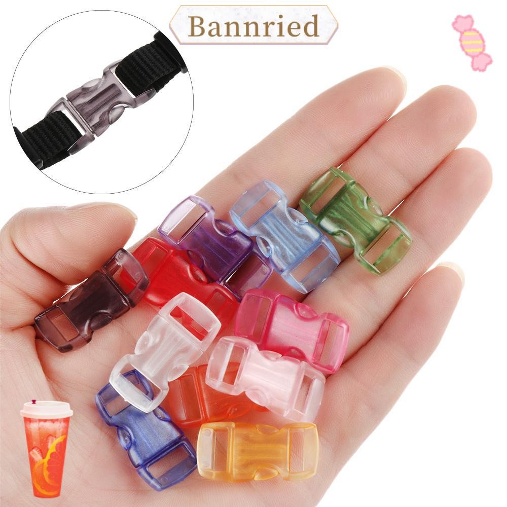 Bannriedsg989 4/8/12/20pcs ด้านข้าง Release Buckle โปร่งใสโค้งคุณภาพสูง Camp Bag Parts