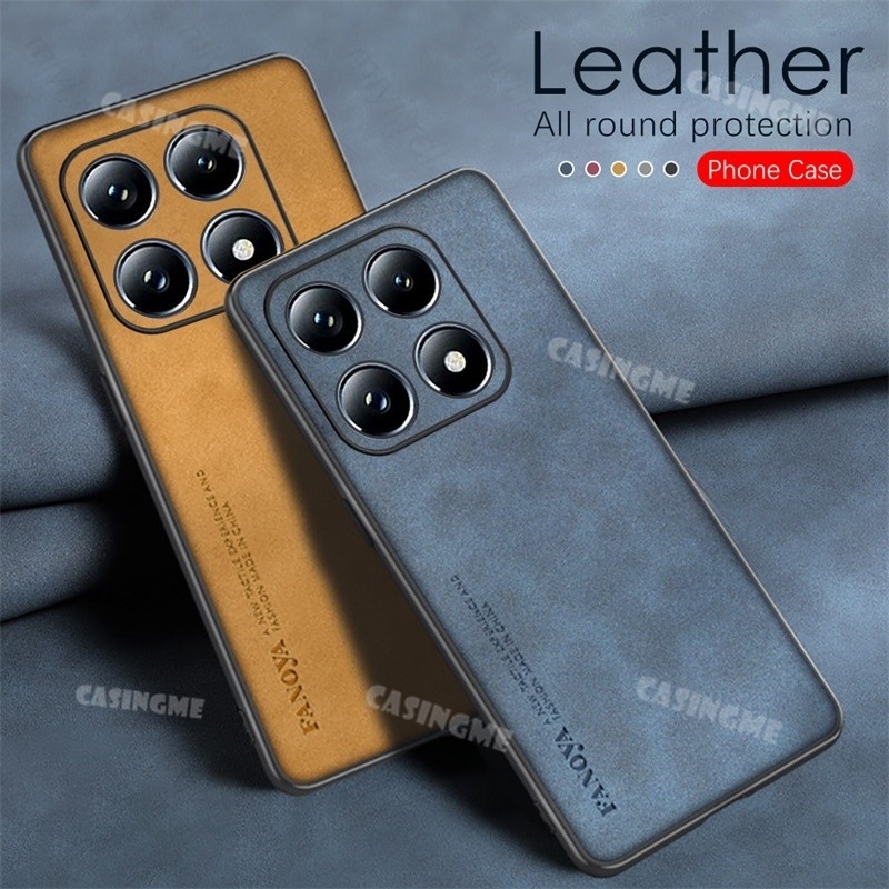 Xiaomi 14T 14TPro 2024 หนังเคสโทรศัพท์หนังแกะปลอกหนังสําหรับ Xiaomi 14T 14 T14 14TPro Xiaomi14T Pro 4G 5G 2024 เลนส์แฟชั่นเคสโทรศัพท์ฝาหลัง