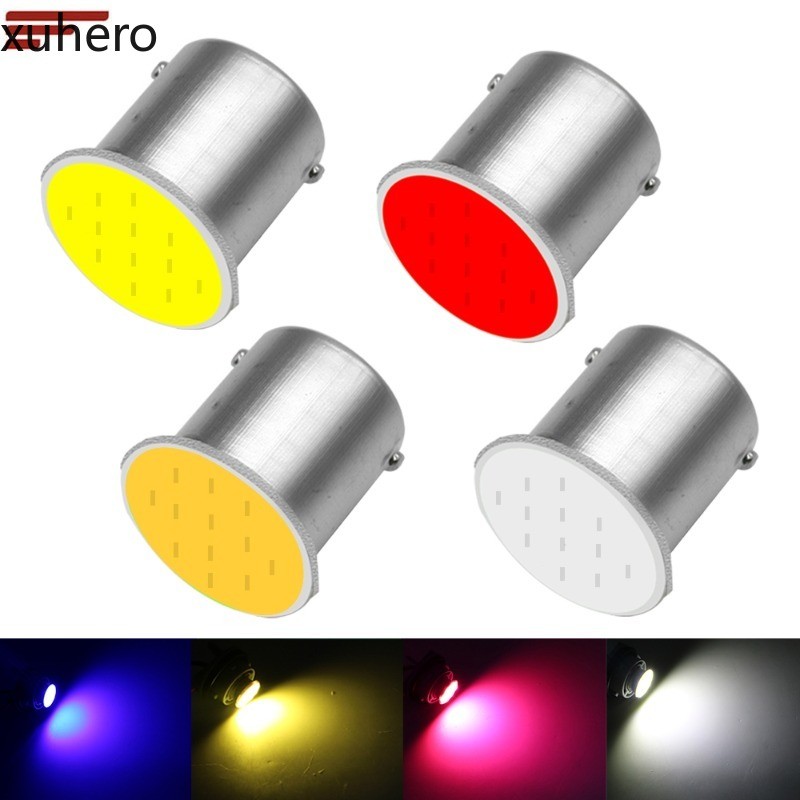 1pcs 1156 Ba15s รถบรรทุก LED COB หลอดไฟ 1157 Bay15d ไฟเลี้ยวย้อนกลับกลับหางที่จอดรถโคมไฟ 12V 24V