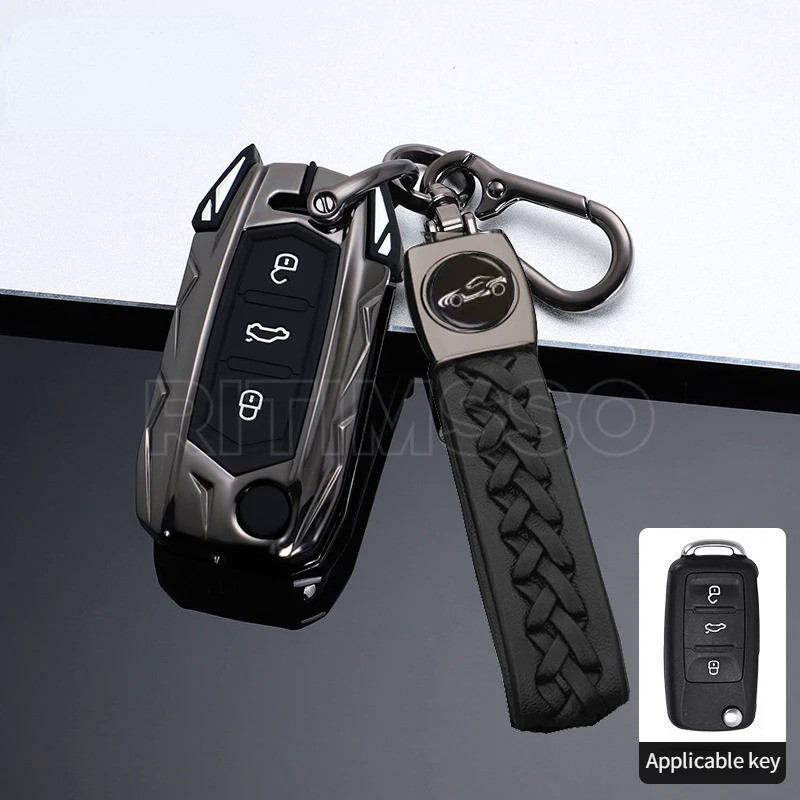 Car Key Case Cover Key Bag for Volkswagen VW Golf 3 4 5 6 Mk4 Mk6 Passat B5 B6 B7 B8 Cc Polo Tiguan 