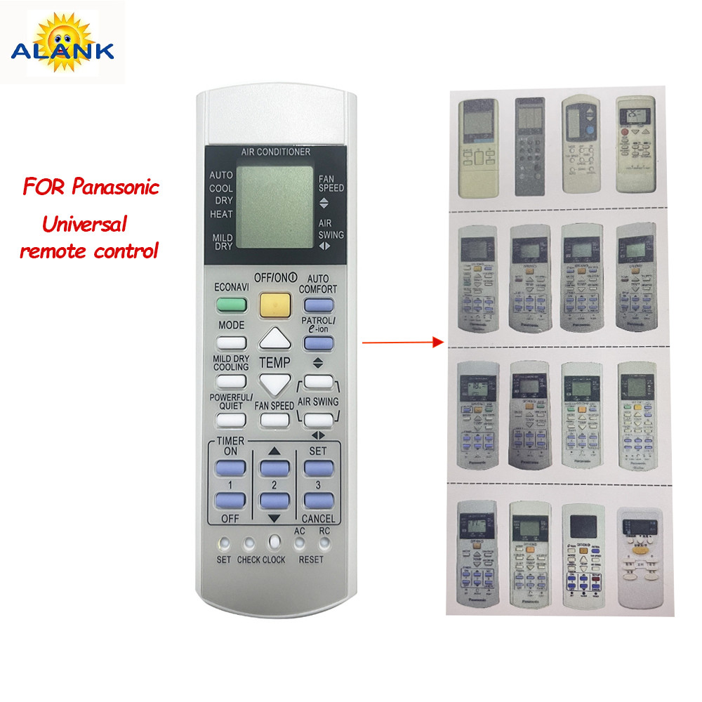 รีโมทสากล remote รีโมทแอร์ Panasonic รีโมท ฟังก์ชั่น/รูปลักษณ์ ที่เหมือนกัน/สามารถใช้ได้ทั้งหมด (เหมาะสำหรับ แยกแอร์ )