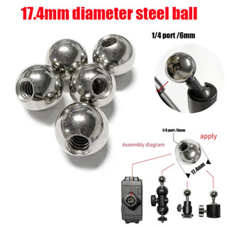 โลหะแปลงหัวบอลหัวคลิปโทรศัพท์มือถืออะแดปเตอร์17.4มมหัวบอลคลิ…