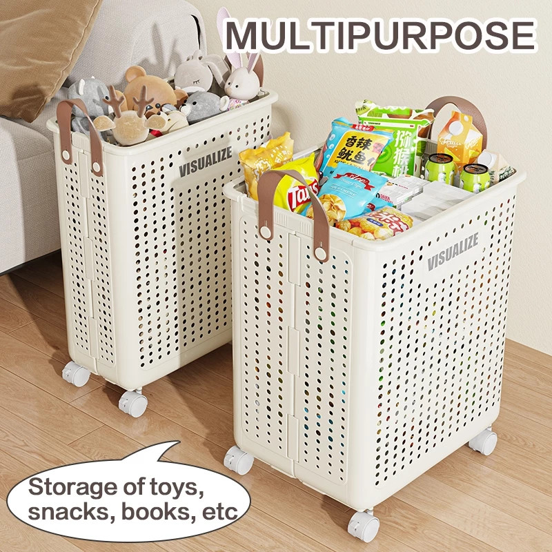 Folding Dirty Clothes Basket Multifunctional Portable Dirty Clothes Basket Household Large-Capacity Storage Sundries