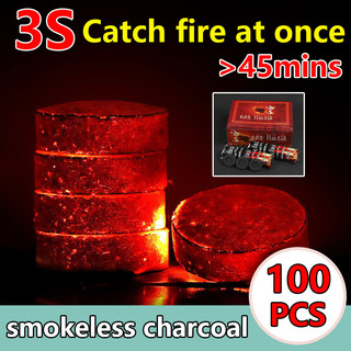 smokeless charcoal 100pcs magic charcoal grilling charcoal 34mm charcoal briquettes charcoal stick