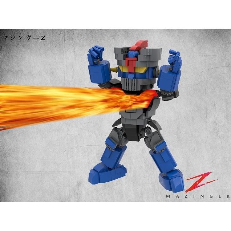 Demon Z Building Blocks ประกอบอะนิเมะ Mobile War รุ่น Original Works Building Blocks หุ่นยนต์ Happy 