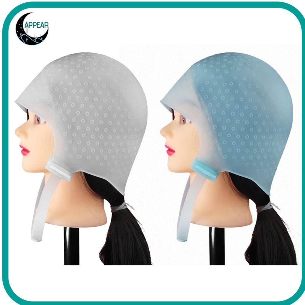 Appear หมวกซิลิโคน Soft Professional Reusable Highlighting Dye Cap Hook