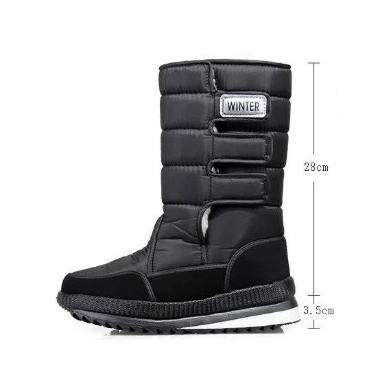 -40 ° อุ่นคู่รองเท้าผู้หญิงรองเท้าหิมะฤดูหนาว high BOOT 2023 thicken Plush กันน้ำลื่นรองเท้าผู้ชายรองเท้า Leer