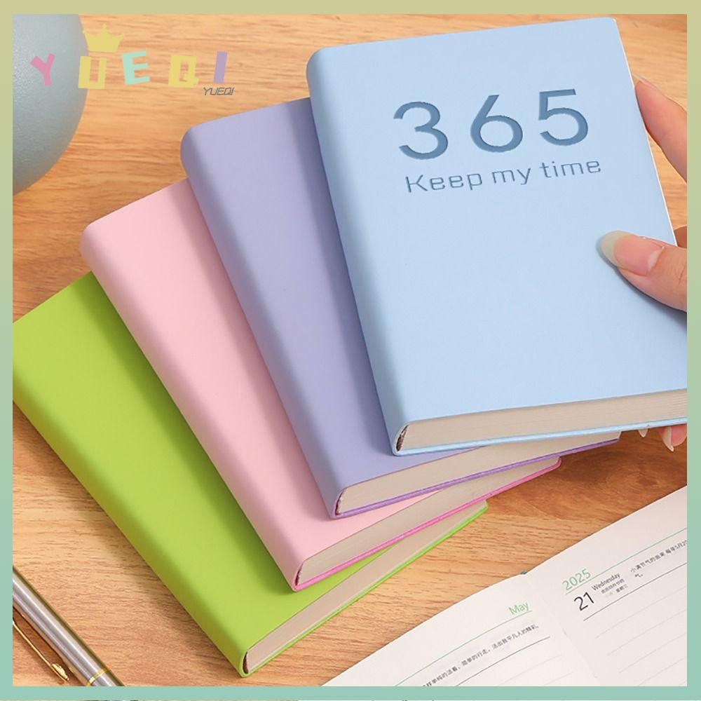 Yueqi Diary Weekly Planner, 365 วัน B6 2025 Agenda Book, Portable with Calendar To Do List English Notepad School Office