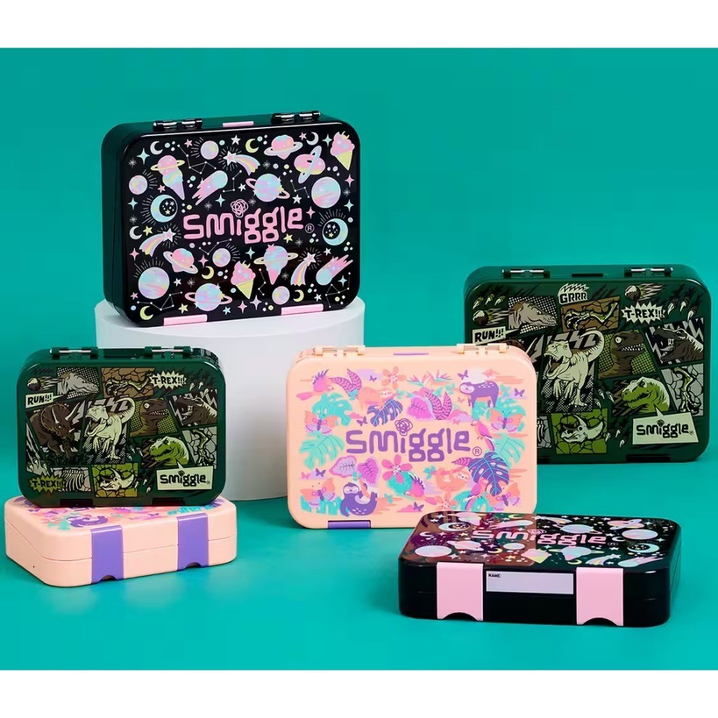Smiggle Bento Box Lunch Box medium grade A+ full tag ori PREMIUM PRICE SMIGGLE Box