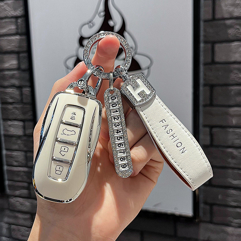 เหมาะสําหรับฝาครอบกุญแจ Ford 2022 Jiangling Ford Collar S-คอ Yu plus เคสกุญแจรถน่ารัก 3SDA