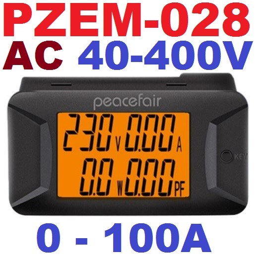 PZEM-028 AC 40-400V 0-100A Digital Multimeter Voltage Current Power Meter Electrical Instrument Powe