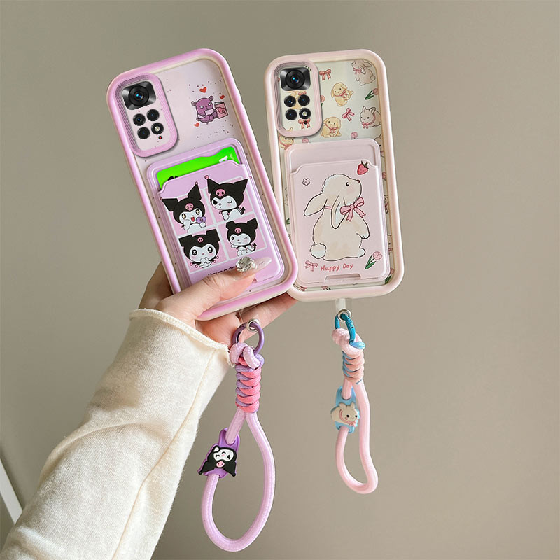 เคส Redmi NOTE 11 NOTE 11S ใส่การ์ดการ์ตูนโทรศัพท์มือถือกระเป๋านุ่ม BBKB - รูปที่ 2