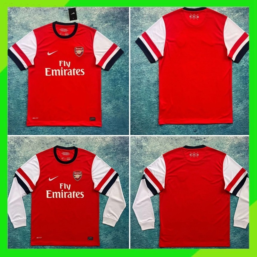 Retro 12-13 Arsenal Home Jersey แขนยาว Thai Edition คุณภาพสูง AAA เสื้อ