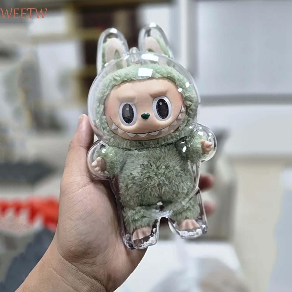 Weekw Labubu Protective Shell กันน้ําป้องกันการสูญหาย|Labubu Storage Bag,ทนทาน Peadantกันฝุ่นที่ถอดออกได้ฝาครอบกันฝุ่นโปร่งใสทุกวัน