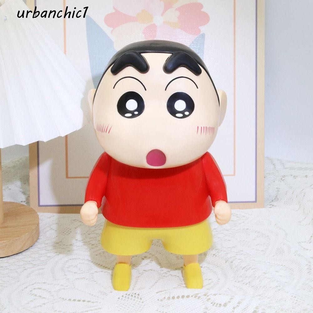 Urbanchic กระปุกออมสินเครยอนชินจัง, โมเดลถังออมทรัพย์, กล่องเงินเครยอนชินจัง, สร้างสรรค์ตกแต่งขนาดใหญ่อะนิเมะเครยอนชินจังกล่องเก็บตกแต่งบ้าน