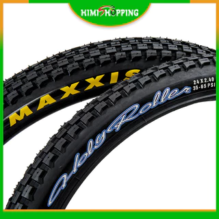 READY Stock1 PC MAXXIS 24/26 นิ้ว Holy Roller จักรยานยาง 24*2.4 26*2.2 26*2.4 BMX จักรยานยาง Street ช็อกโกแลต Tread ปีนเขา Tyre Ultralight จักรยานยางขี่จักรยานอุปกรณ์เสริม