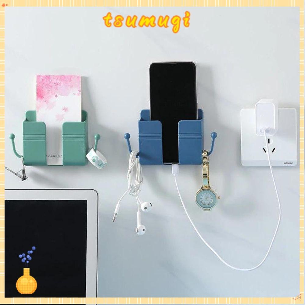 TSUMUGI Data Cable Hooks แท่นชาร์จติดผนัง ที่วางโทรศัพท์แบบกาว