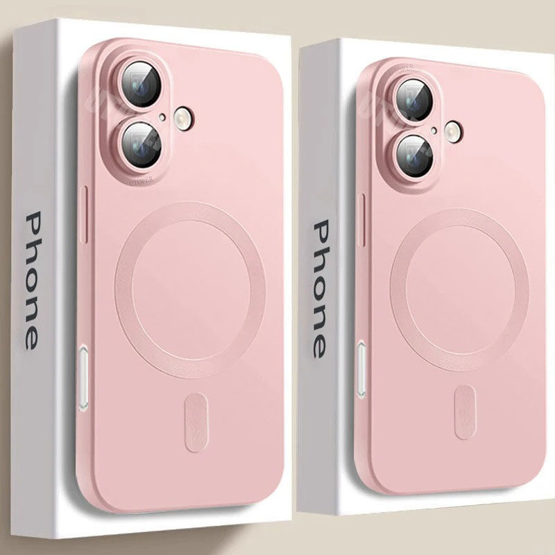 ใหม่หรูหราMatteสีสันแม่เหล็กสําหรับiPhone 16 15 14 13 12 11 Pro Max Plusซิลิโคนนุ่มAntiskidเลนส์ป้องกัน