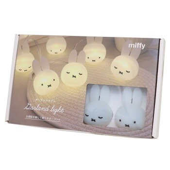 【Direct from Japan】อุปกรณ์แสง Miffy Garland Light Dick Bruna Tees โรงงานนำเสนอหนังสือภาพตัวละครตัวละ