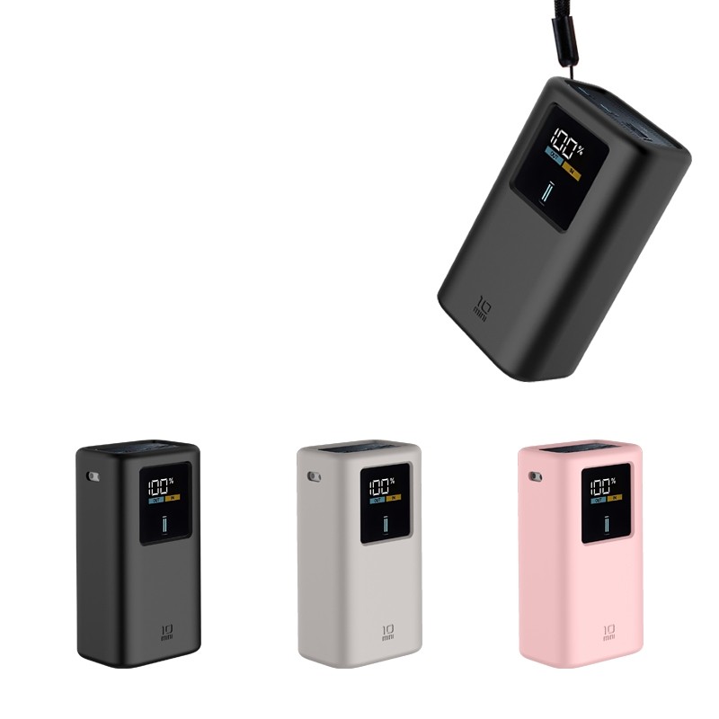 เคสซิลิโคนสําหรับ CukTech 10 Mini 10000mAh 55W Power Supply, Soft Drop-Proof Sleeve Cover สําหรับอุป