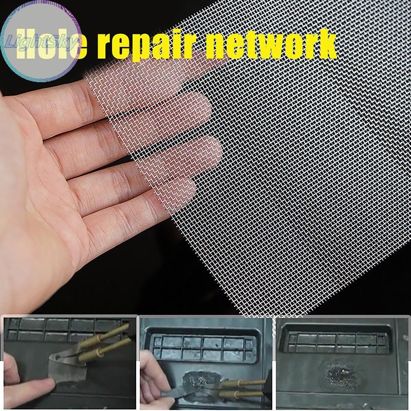 LightSky 2 ชิ้นทังสเตนลวดซ่อมสุทธิตาข่ายสําหรับรถกันชนพลาสติกเชื่อม Crack Hole Fixing อัพเกรดยานยนต์ฟื้นฟูชุดเครื่องมือ TH